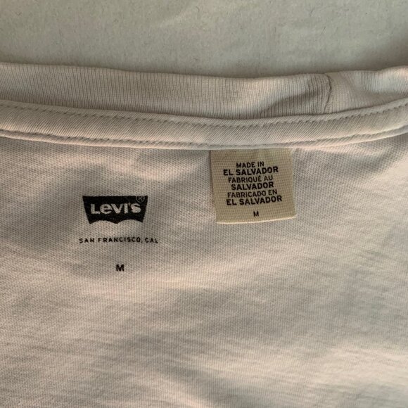 LEVI’S Vintage Medium White Crew Neck T-Shirt - Picture 6 of 10